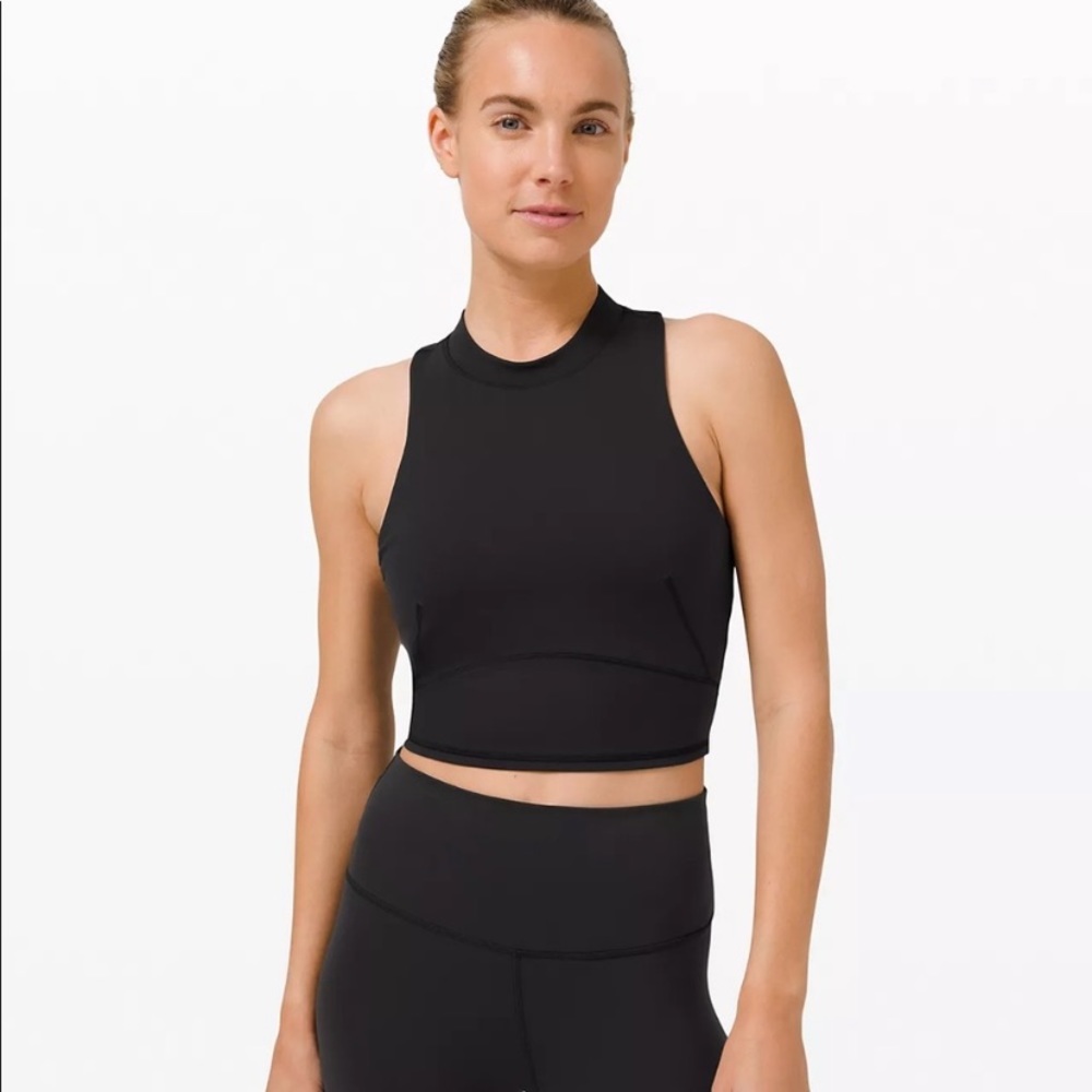 Lululemon Everlux and Mesh Cropped Tank Sz. 10 NWT